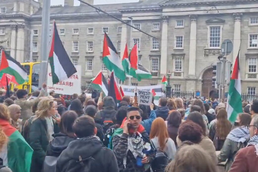 Κινητοποιήσεις και στην Ιρλανδία - Φοιτητές έστησαν καταυλισμό στο Τρίνιτι για τον πόλεμο στη Γάζα