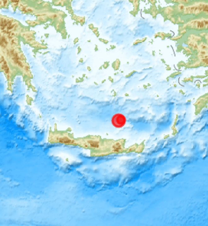Νέος σεισμός 4,2 Ρίχτερ στον θαλάσσιο χώρο βόρεια του Ηρακλείου