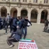 Γαλλία: Διαδηλωτές για τη Γάζα και σκηνές από φοιτητές και στη Σορβόννη