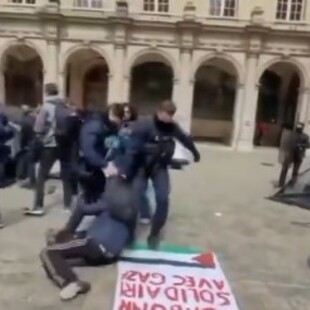 Γαλλία: Διαδηλωτές για τη Γάζα και σκηνές από φοιτητές και στη Σορβόννη