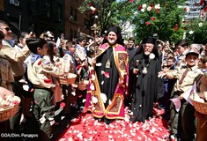 Η ενθρόνιση του Αρχιεπισκόπου Αμερικής Ελπιδοφόρου: Κατρούγκαλος, Πατούλης και Μαρέβα Μητσοτάκη στη Νέα Υόρκη