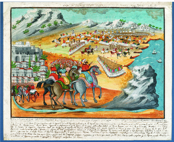 24 πίνακες με μάχες, όπως τους παρήγγειλε ο Μακρυγιάννης σε λαϊκούς ζωγράφους της εποχής του
