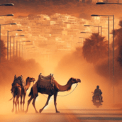 Αφρικανική σκόνη: «Καλημέρα» από την ΕΛΑΣ με καμήλες και Ακρόπολη