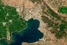 Η δορυφορική φωτογραφία της Θεσσαλονίκης που δημοσίευσε η Ευρωπαϊκή Υπηρεσία Κοπέρνικος