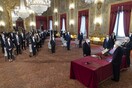 Ιταλία: Ορκίστηκε η κυβέρνηση Ντράγκι με απολύμανση του χρυσού στυλό μετά από κάθε υπογραφή