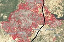 Φωτιά στη Βαρυμπόμπη: 68.000 στρέμματα έγιναν στάχτη- Η καμένη γη από δορυφόρο