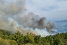 Φωτιά στη Σάμο- Επίγεια και εναέρια μέσα στην κατάσβεση