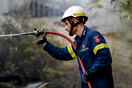 Φωτιά στην Παλλήνη - Επί τόπου ισχυρές δυνάμεις της πυροσβεστικής