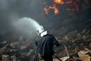 Χωρίς ενεργό μέτωπο η φωτιά στη Χίο - Συνεχίζουν να επιχειρούν οι δυνάμεις της Πυροσβεστικής 