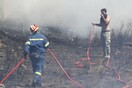 Φωτιά τώρα στη Βάρης - Κορωπίου: Ισχυροί άνεμοι μέχρι 8 μποφόρ στην περιοχή