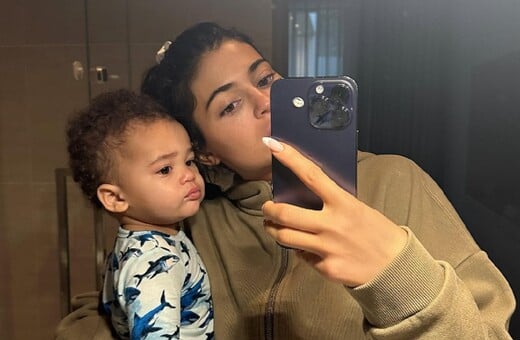 Kylie Jenner Shares First Photo of Son's Face and Finally Reveals His Name