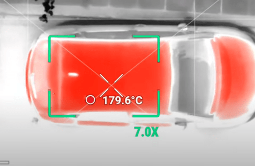 Καύσωνας: Θερμική κάμερα κατέγραψε θερμοκρασία 177°C σε αυτοκίνητο
