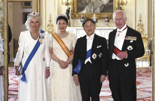 Χωρίς την Κέιτ Μίντλετον το λαμπερό δείπνο του Καρόλου στο αυτοκρατορικό ζεύγος της Ιαπωνίας