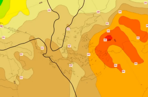 Καύσωνας: Μέχρι πότε θα επιμείνουν τα 40άρια- Βίντεο με την κίνηση των θερμών αερίων μαζών 