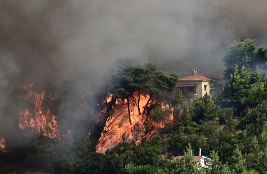 Φωτιά στον Βαρνάβα: Ανεξέλεγκτο το μέτωπο - Πυκνοί καπνοί πάνω από την Αττική