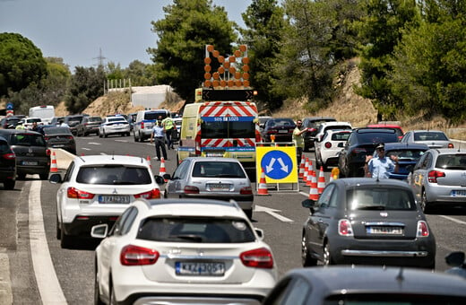 Μποτιλιάρισμα στην εθνική Αθηνών - Κορίνθου από την Κινέτα ως τα Μέγαρα