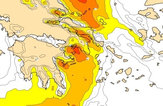 Κακοκαιρία Bora: Στο πορτοκαλί προς κόκκινο η Αθήνα το βράδυ