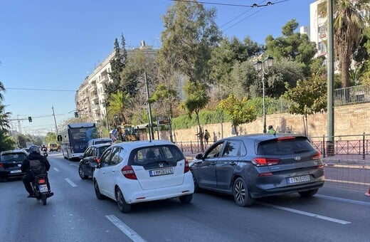 Κίνηση στη Βασιλίσσης Σοφίας: Έργα στο ύψος του Πάρκου Ελευθερίας «κλείνουν» δύο λωρίδες 