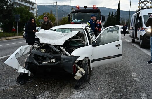 Τροχαίο στην Κατεχάκη: Δύο νεκροί και τέσσερις τραυματίες σε καραμπόλα τριών οχημάτων