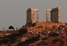 Στον Ναό του Ποσειδώνα στο Σούνιο, έναν από τους ομορφότερους αρχαιολογικούς χώρους στον κόσμο