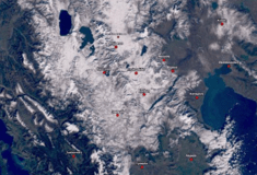 Η χιονοκάλυψη στη Βόρεια Ελλάδα, από δορυφόρο