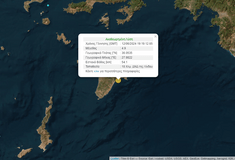 Σεισμός 4,9 Ρίχτερ στη Ρόδο