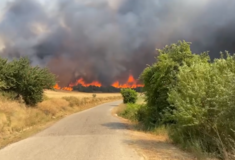 Φωτιά στη Ναυπακτία: Μήνυμα 112 για εκκένωση 3 χωριών