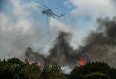 Φωτιά τώρα στο Ηράκλειο Κρήτης - Μήνυμα 112 για εκκένωση τεσσάρων περιοχών