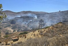 Σύρος: Χωρίς ενεργό μέτωπο η φωτιά στα Χρούσσα 