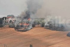 Φωτιά στη Θέρμη: Στις φλόγες σπίτια στον Τρίλοφο