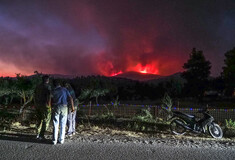 Φωτιά στην Εύβοια: Ολονύχτια μάχη με τις φλόγες - Καίγεται πευκοδάσος