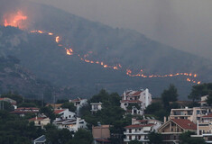 Φωτιά στην Αττική: Σε 15 λεπτά οι φλόγες έφτασαν από τον Διόνυσο στην Πεντέλη