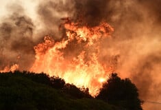 Φωτιά σε εξέλιξη στον Χορτιάτη Θεσσαλονίκης