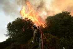 Μαίνεται η φωτιά στο Παγγαίο για τρίτη ημέρα