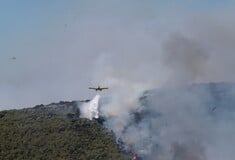 Καβάλα: Καίει για τέταρτη μέρα η φωτιά στο Παγγαίο - Ενισχύθηκαν τα εναέρια μέσα