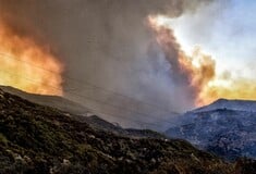 Φωτιά στο Ξυλόκαστρο: Παραμένει κλειστή η Κορίνθου– Πατρών από Λυκοποριά μέχρι Δερβένι