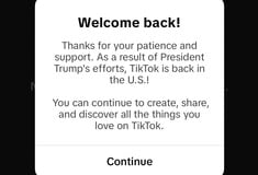 TikTok: Έστειλε μήνυμα ευχαριστίας στον Ντόναλντ Τραμπ σε όλους τους χρήστες του