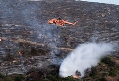 Φωτιά στην Πάρο: Επιχειρούν και από αέρος