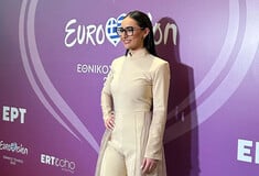 Eurovision 2025: Φωτογραφία από τα γυρίσματα της «Αστερομάτας»