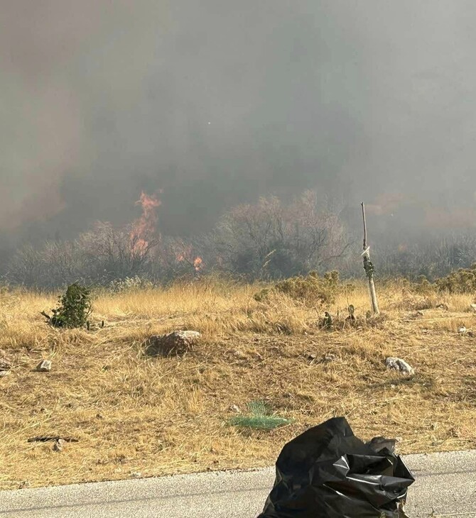 Φωτιά τώρα στην Φέριζα Κερατέας: Μήνυμα του 112