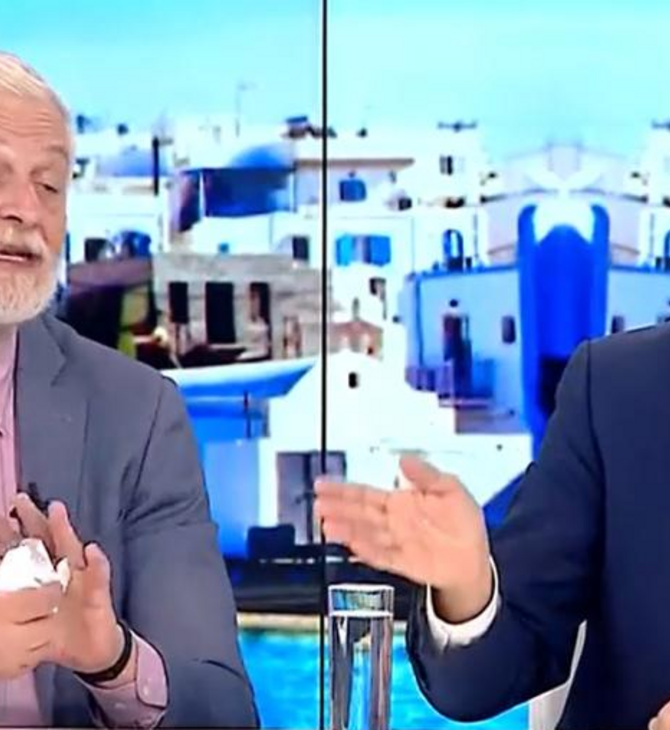 Επεισόδιο on air για το ρεύμα: Ο Λοβέρδος τσαλάκωσε και πέταξε χαρτί που του έδειχνε ο Καραμέρος