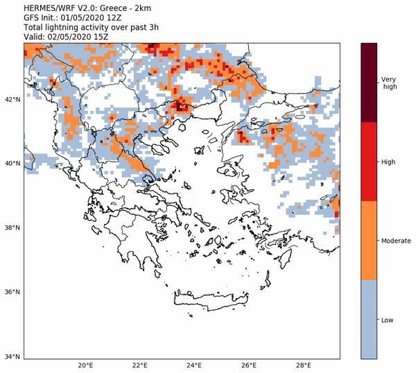 Προειδοποίηση Meteo: Καταιγίδες με έντονη κεραυνική δραστηριότητα - Ποιες περιοχές επηρεάζονται