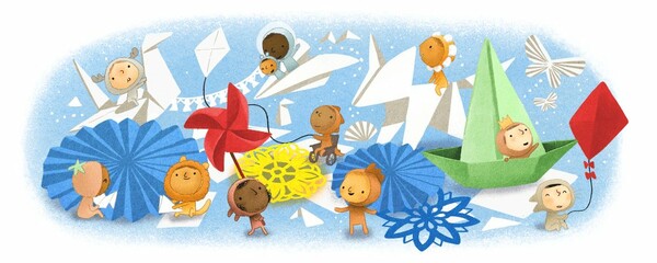 To doodle της Google για τα παιδιά - Με αφορμή τη σημερινή Παγκόσμια Ημέρα