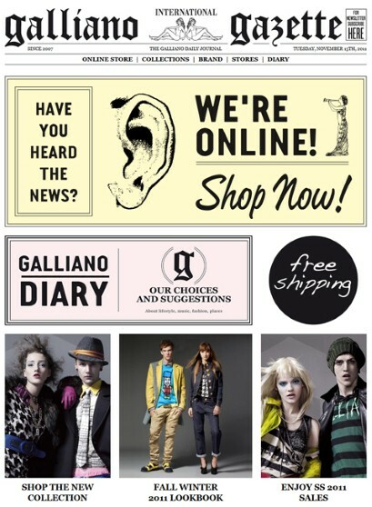 Galliano Online Store