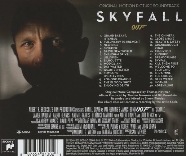 Τα υποψήφια για Όσκαρ soundtracks: Skyfall