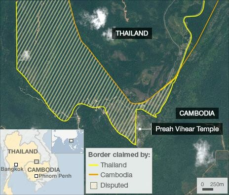 Η Καμπότζη κέρδισε αμφισβητούμενο έδαφος