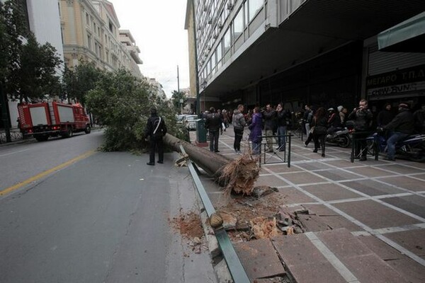 Σαρώνουν οι θυελλώδεις άνεμοι