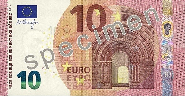 Νέο χαρτονόμισμα των 10 ευρώ τον Σεπτέμβριο