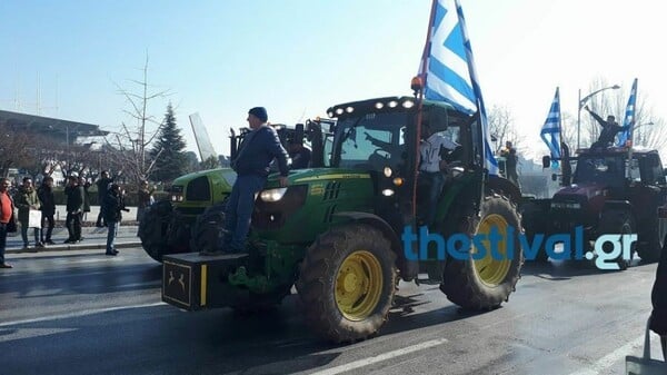 Συγκέντρωση αγροτών στο κέντρο της Θεσσαλονίκης