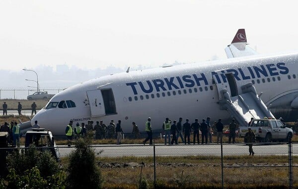 Σοβαρότατο ατύχημα αεροσκάφους της Turkish Airlines